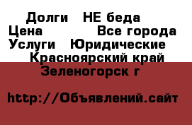 Долги - НЕ беда ! › Цена ­ 1 000 - Все города Услуги » Юридические   . Красноярский край,Зеленогорск г.